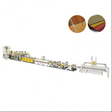 Aluminium en plestik gearstalde panielekstruderingsline