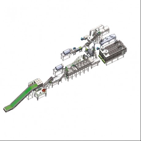 Waste Woven / Plastic Film Recycling Washing Line