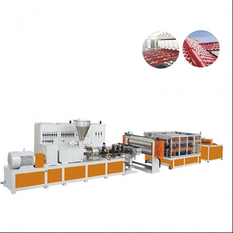 PVC Single / Multi Layer Heat Insulation Corrugated Board & Step-Roofing Extrusion Line út Jwell Machinery China